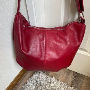 Tuscany Leather Large Red Bag